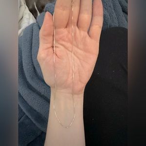 “Silver” necklace chain 16” spring ring clasp, women’s jewelry, no pendant/charm